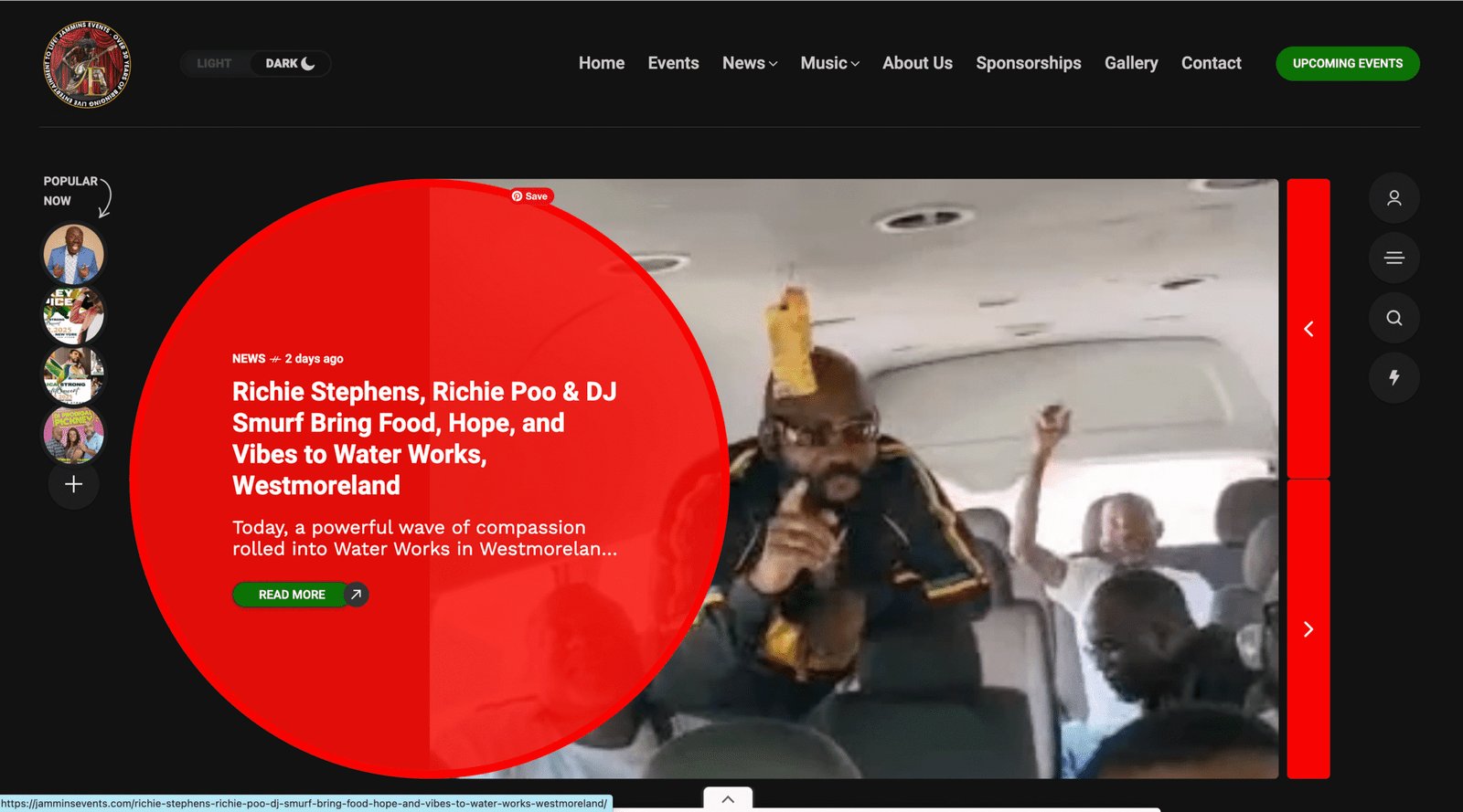 Jammins Events – From Wix to WordPress: Full Event Site + Stripe Ticketing in 2 Weeks 1 Screenshot 2025 11 23 at 11.45.14 AM scaled
