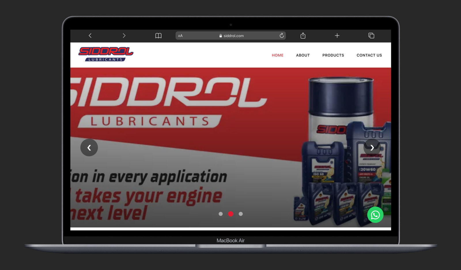 Siddrol.com – UAE Premium Lubricants Website with Product Catalog & Distributor Portal 2 Macbook Air siddrol.com scaled